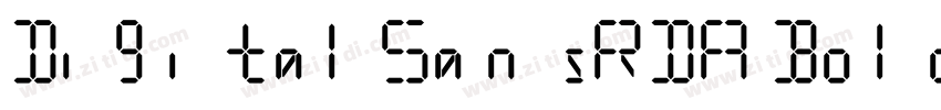 DigitalSansRDA Bold字体转换
